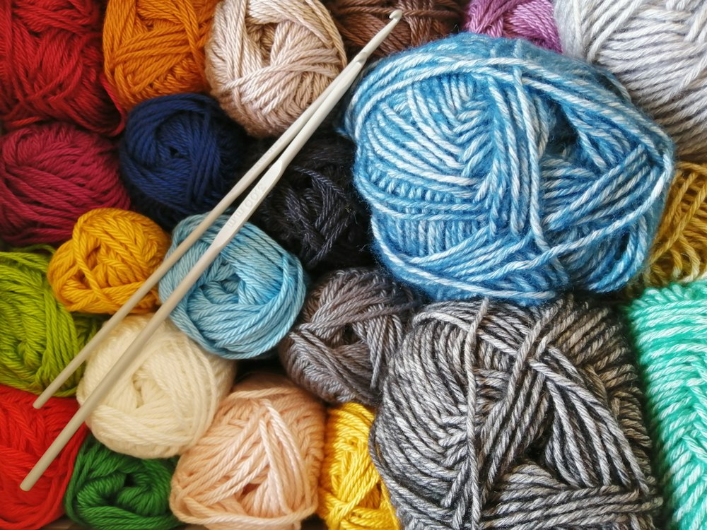 Knitting in progress